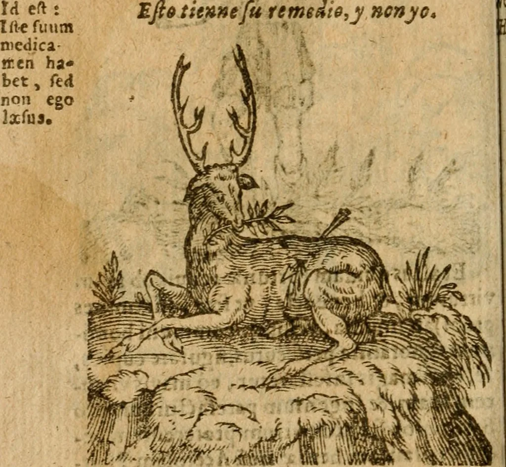 An illustration from Symbola heroica m. Clavdii Paradini, Belliiocensis canonici, et d. Gabrielis Symeonis : multo, quàm antea, fidelius de gallica lingua in latinam conuersa, 1600, leaf 303
