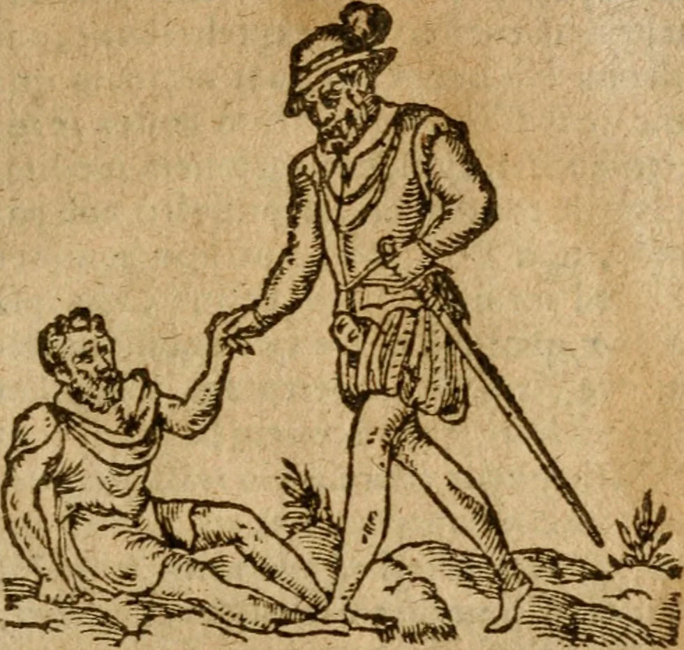 An illustration from Symbola heroica m. Clavdii Paradini, Belliiocensis canonici, et d. Gabrielis Symeonis : multo, quàm antea, fidelius de gallica lingua in latinam conuersa, 1600, leaf 310