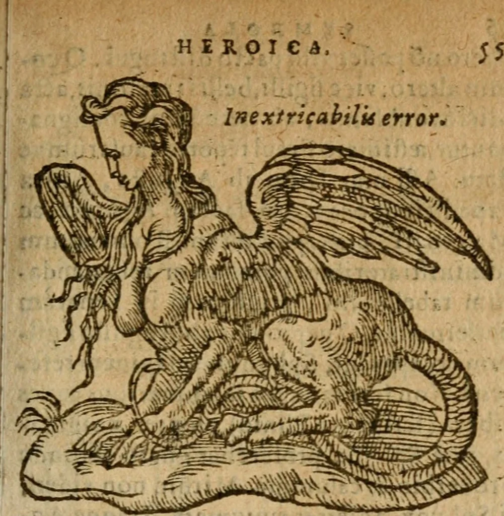 An illustration from Symbola heroica m. Clavdii Paradini, Belliiocensis canonici, et d. Gabrielis Symeonis : multo, quàm antea, fidelius de gallica lingua in latinam conuersa, 1600, leaf 38