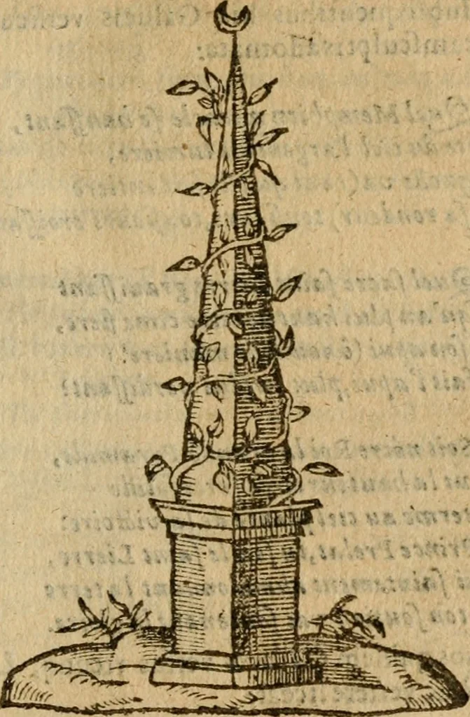 An illustration from Symbola heroica m. Clavdii Paradini, Belliiocensis canonici, et d. Gabrielis Symeonis : multo, quàm antea, fidelius de gallica lingua in latinam conuersa, 1600, leaf 78