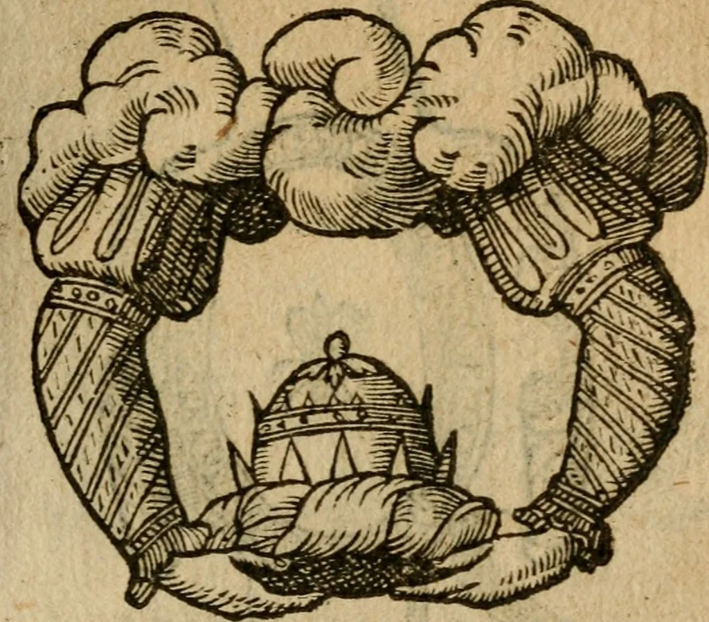 An illustration from Symbola heroica m. Clavdii Paradini, Belliiocensis canonici, et d. Gabrielis Symeonis : multo, quàm antea, fidelius de gallica lingua in latinam conuersa, 1600, leaf 88