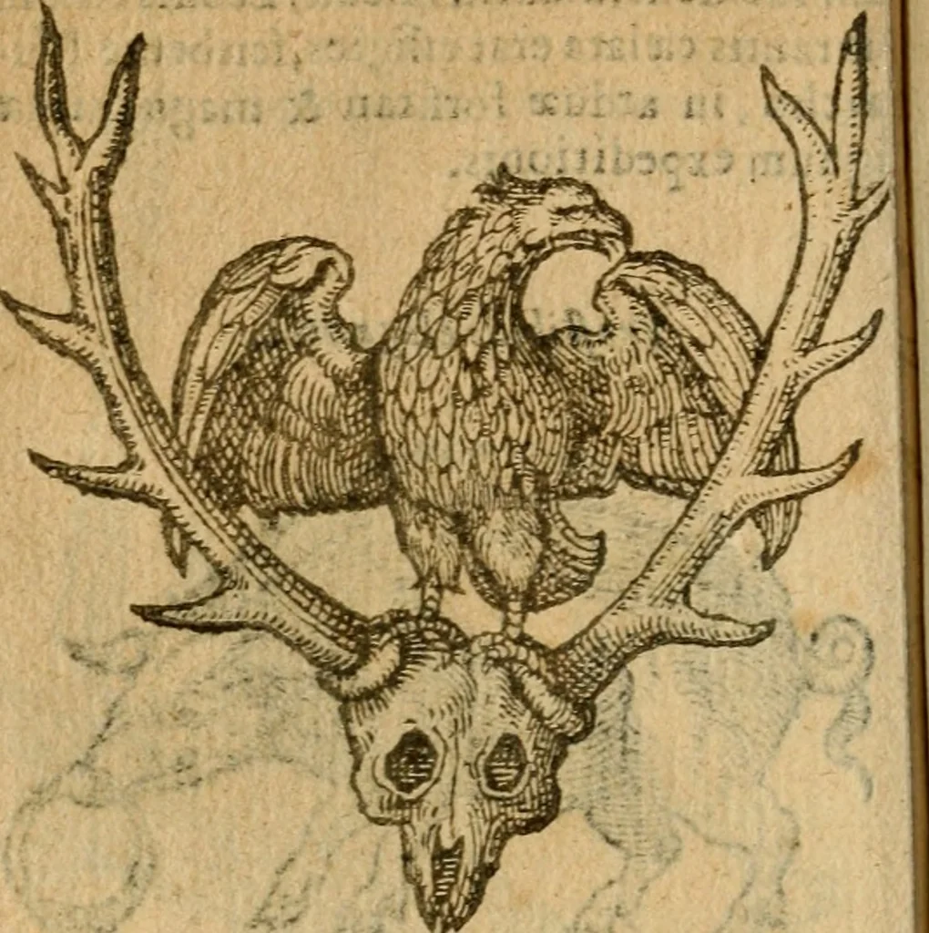 An illustration from Symbola heroica m. Clavdii Paradini, Belliiocensis canonici, et d. Gabrielis Symeonis : multo, quàm antea, fidelius de gallica lingua in latinam conuersa, 1600, leaf 93
