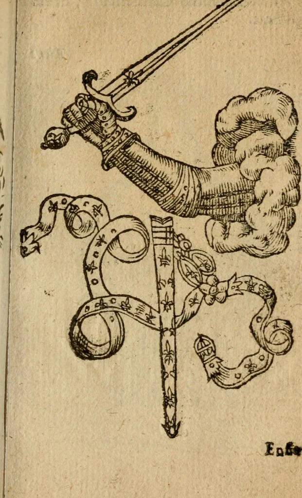 An illustration from Symbola heroica m. Clavdii Paradini, Belliiocensis canonici, et d. Gabrielis Symeonis : multo, quàm antea, fidelius de gallica lingua in latinam conuersa, 1600, leaf 96