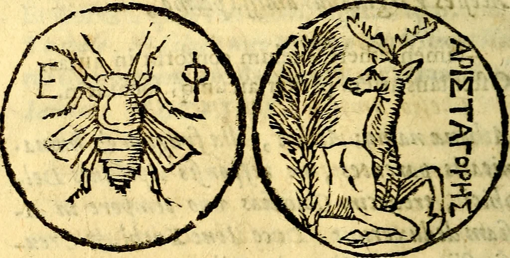 An illustration from ... Symbolarvm epistolicarvm liber, in quo nonnulla ex antiqvitatis ivris civilis et historiae penv depromuntur & illustrantur, mvltaqve avctorvm loca emendantur & explicantur, 1628, leaf 228