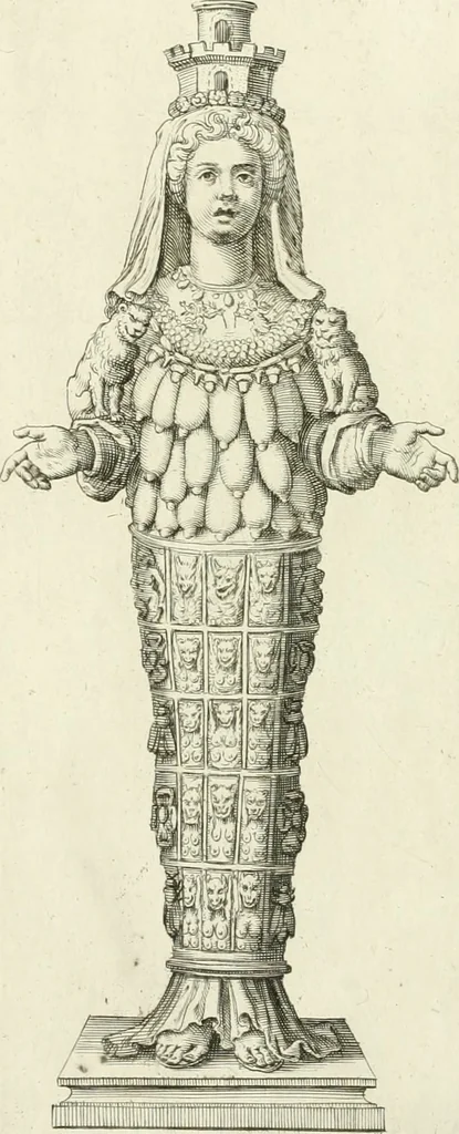An illustration from Symbolica Dianae Ephesiae statua, 1688, leaf 12