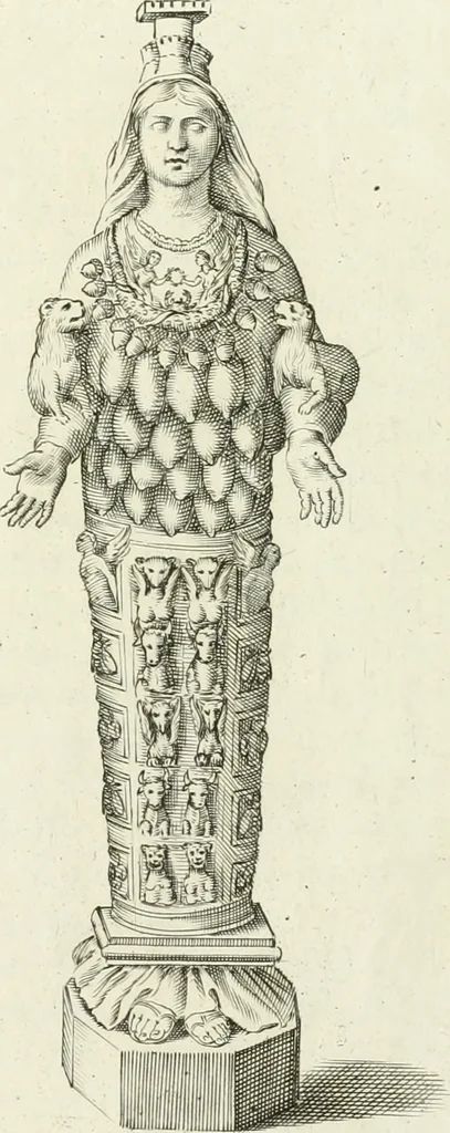 An illustration from Symbolica Dianae Ephesiae statua, 1688, leaf 14