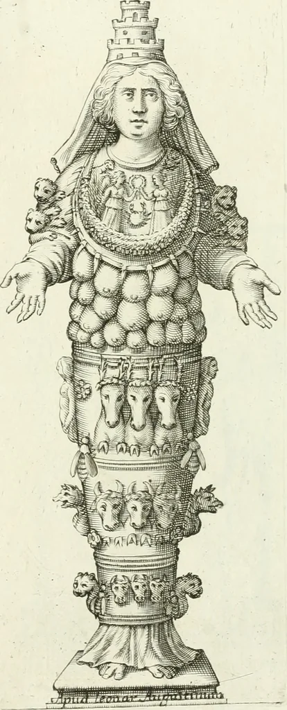 An illustration from Symbolica Dianae Ephesiae statua, 1688, leaf 72
