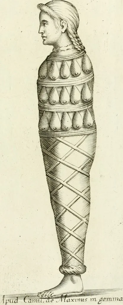 An illustration from Symbolica Dianae Ephesiae statua, 1688, leaf 74