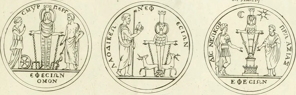 An illustration from Symbolica Dianae Ephesiae statua, 1688, leaf 84