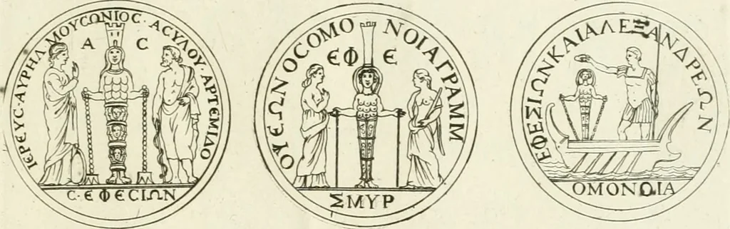 An illustration from Symbolica Dianae Ephesiae statua, 1688, leaf 86