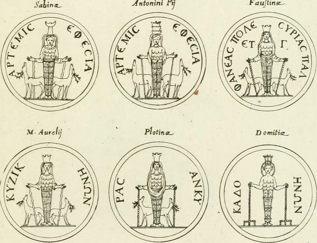 An illustration from Symbolica Dianae Ephesiae statua, 1688, leaf 86