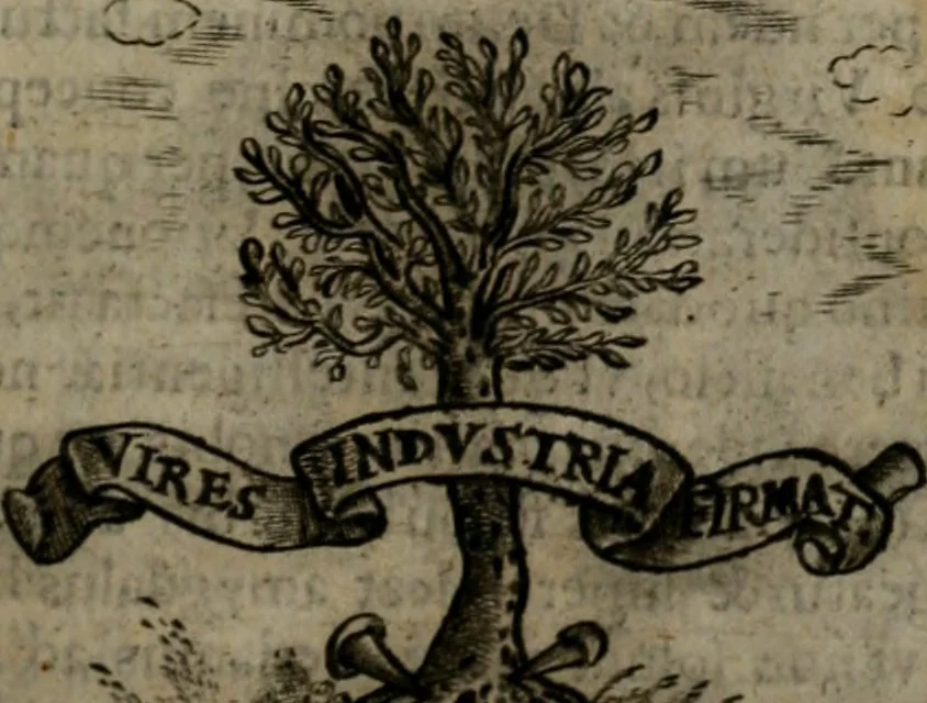 An illustration from Symbolica vitae Christi meditatio, 1612, leaf 10