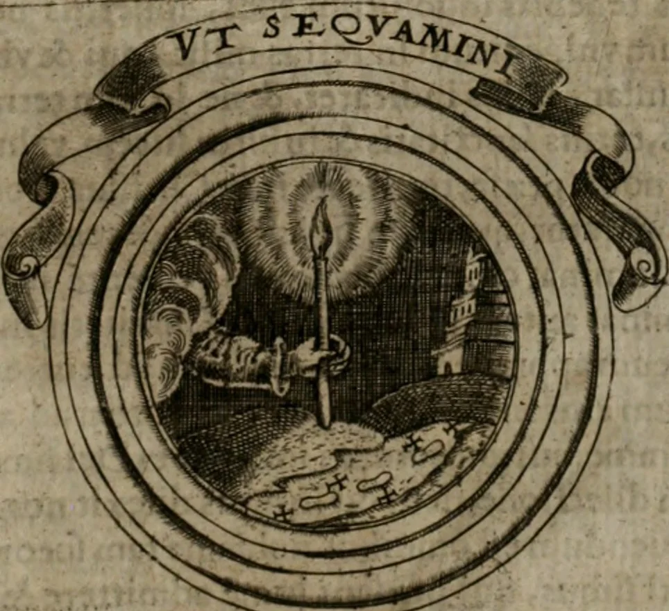 An illustration from Symbolica vitae Christi meditatio, 1612, leaf 106