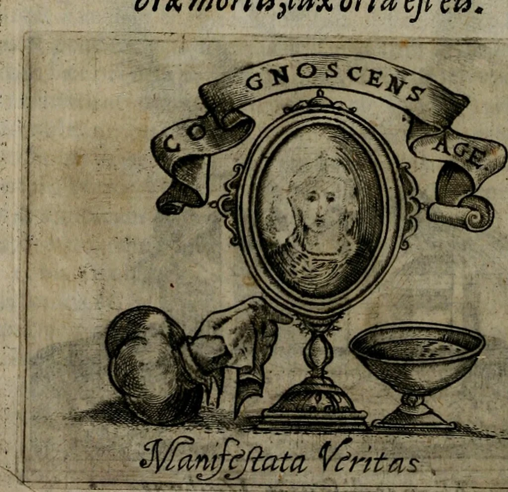 An illustration from Symbolica vitae Christi meditatio, 1612, leaf 13