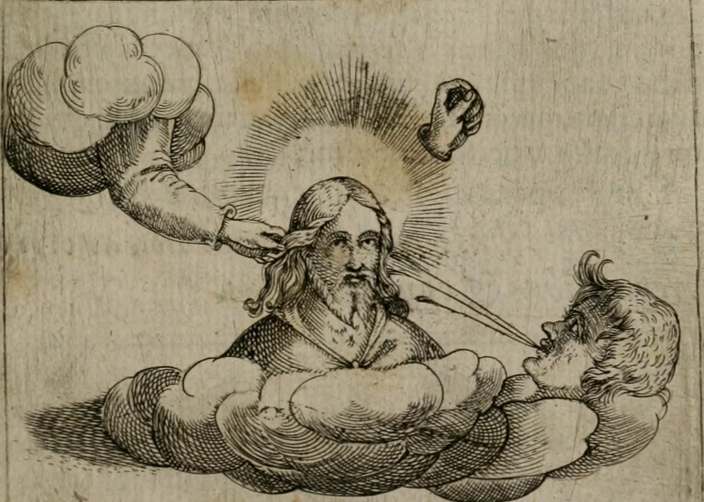 An illustration from Symbolica vitae Christi meditatio, 1612, leaf 130