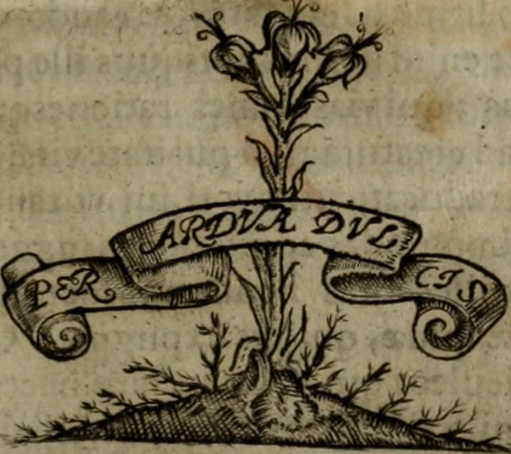 An illustration from Symbolica vitae Christi meditatio, 1612, leaf 16