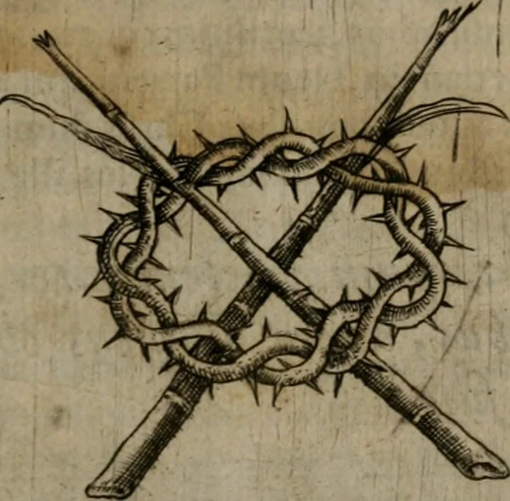 An illustration from Symbolica vitae Christi meditatio, 1612, leaf 164
