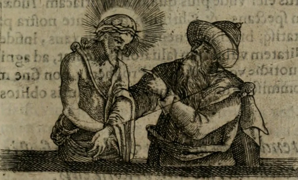 An illustration from Symbolica vitae Christi meditatio, 1612, leaf 168