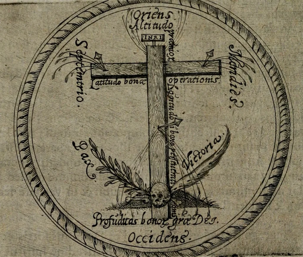 An illustration from Symbolica vitae Christi meditatio, 1612, leaf 181