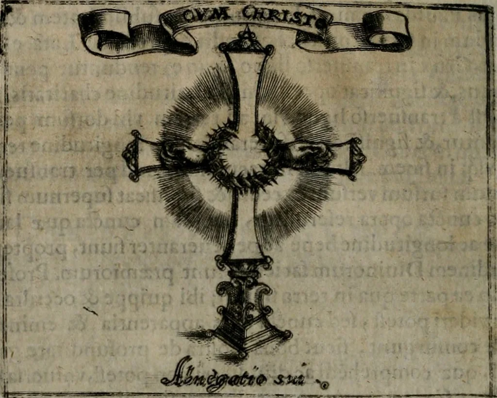 An illustration from Symbolica vitae Christi meditatio, 1612, leaf 183