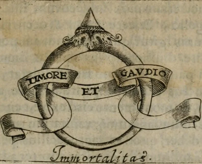An illustration from Symbolica vitae Christi meditatio, 1612, leaf 202