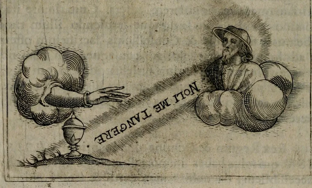 An illustration from Symbolica vitae Christi meditatio, 1612, leaf 205