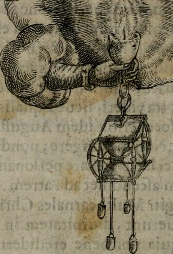 An illustration from Symbolica vitae Christi meditatio, 1612, leaf 207