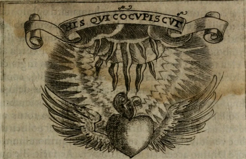 An illustration from Symbolica vitae Christi meditatio, 1612, leaf 212