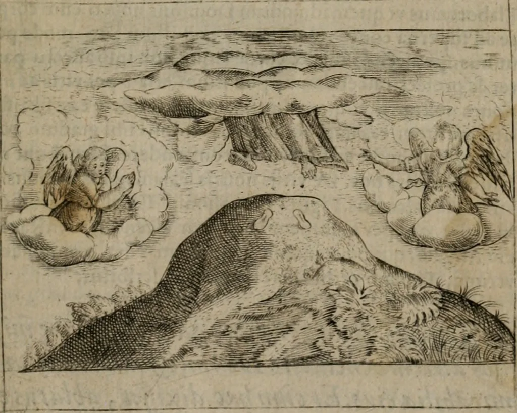 An illustration from Symbolica vitae Christi meditatio, 1612, leaf 224
