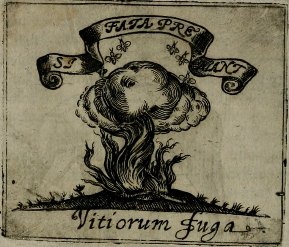 An illustration from Symbolica vitae Christi meditatio, 1612, leaf 23