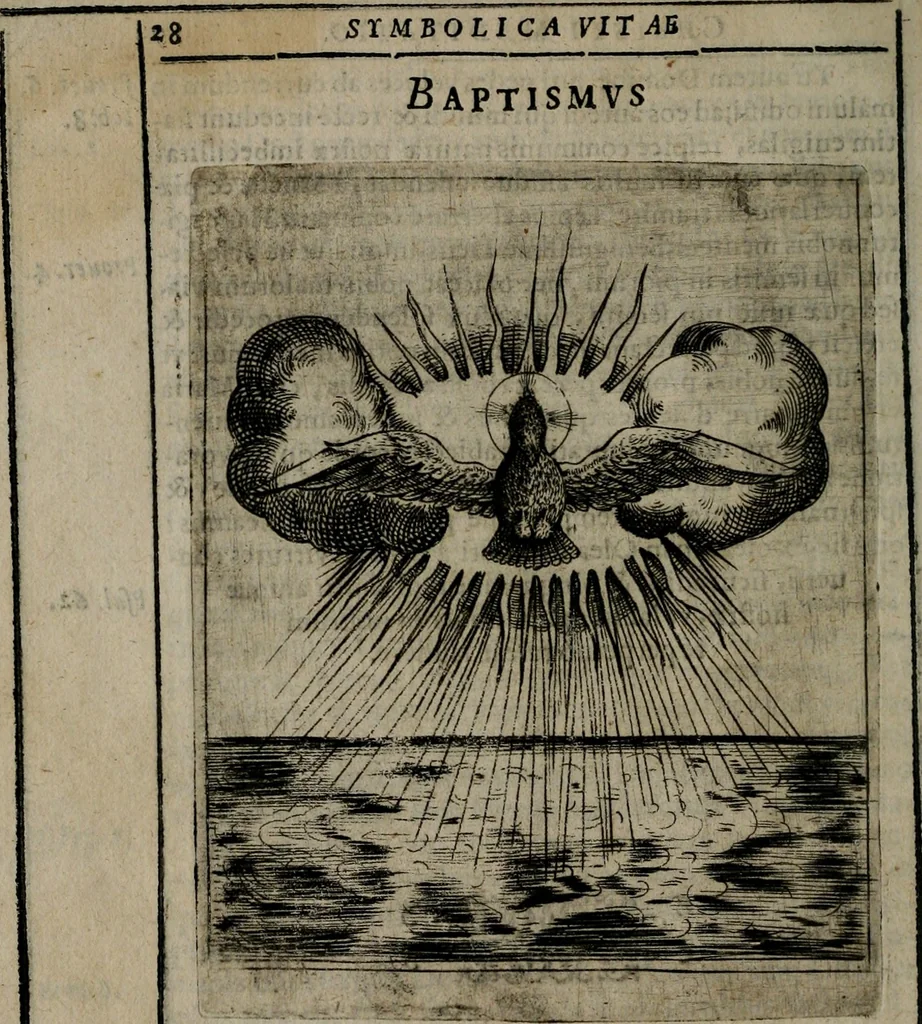 An illustration from Symbolica vitae Christi meditatio, 1612, leaf 33