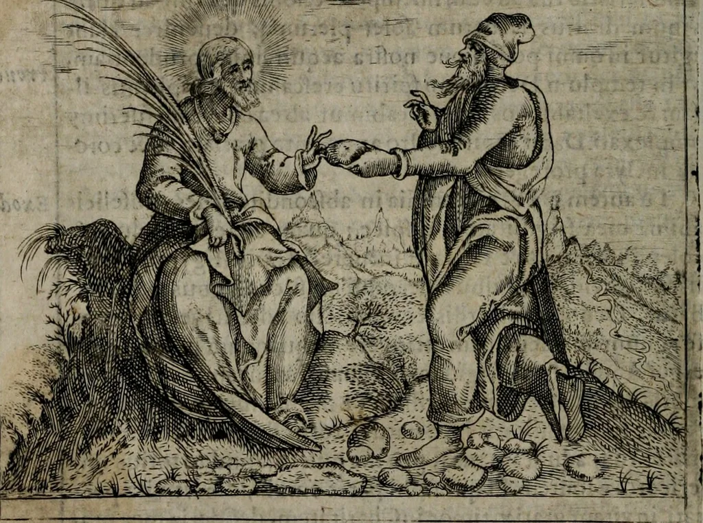 An illustration from Symbolica vitae Christi meditatio, 1612, leaf 41