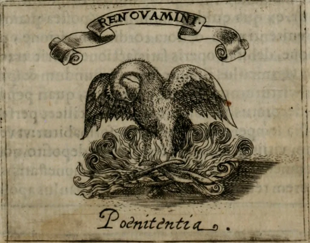 An illustration from Symbolica vitae Christi meditatio, 1612, leaf 58