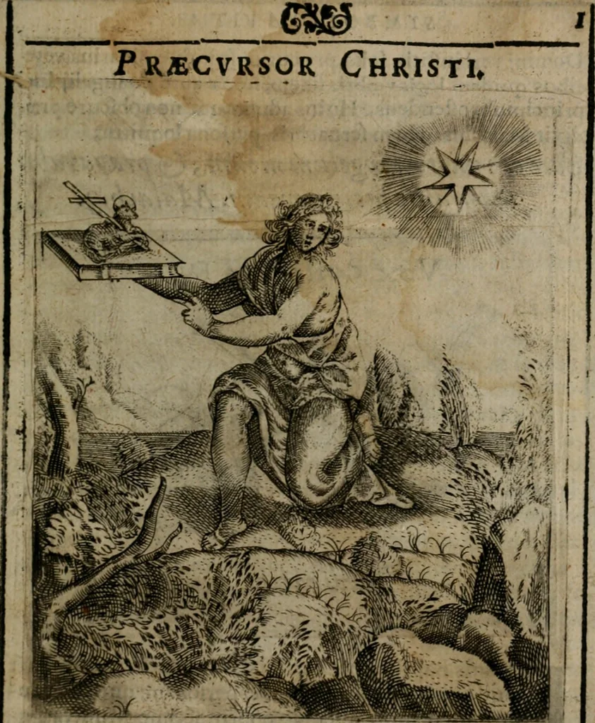 An illustration from Symbolica vitae Christi meditatio, 1612, leaf 6