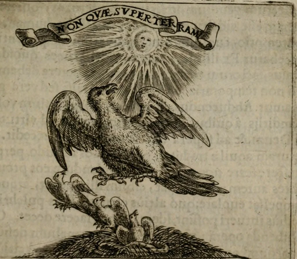 An illustration from Symbolica vitae Christi meditatio, 1612, leaf 68