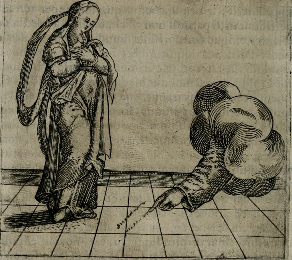 An illustration from Symbolica vitae Christi meditatio, 1612, leaf 71