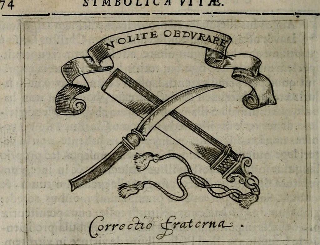 An illustration from Symbolica vitae Christi meditatio, 1612, leaf 77