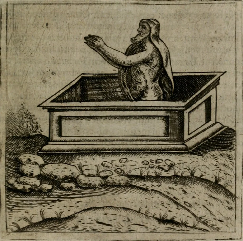 An illustration from Symbolica vitae Christi meditatio, 1612, leaf 84