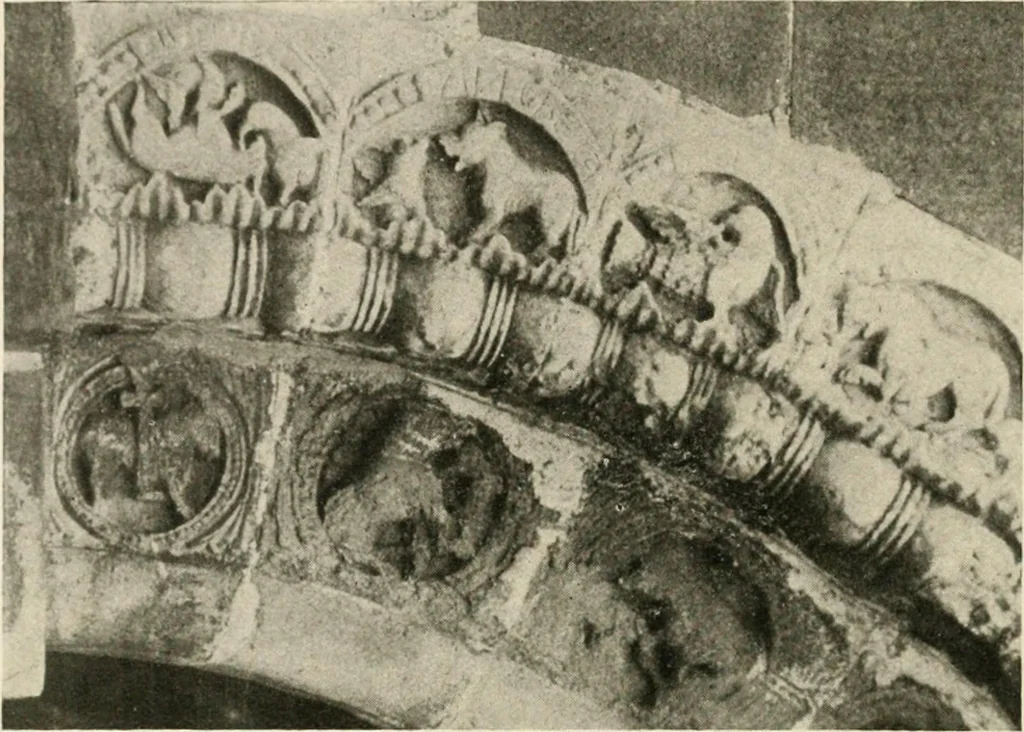 An illustration from Symbolism of animals and birds represented in English church architecture, 1913, leaf 106