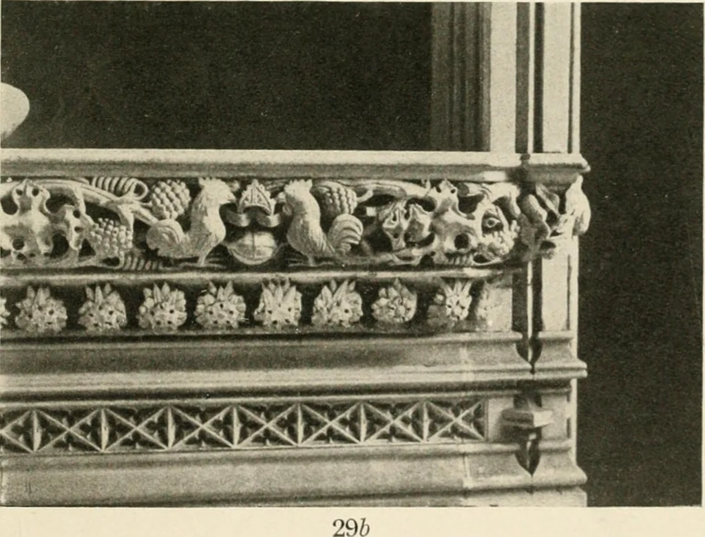 An illustration from Symbolism of animals and birds represented in English church architecture, 1913, leaf 126