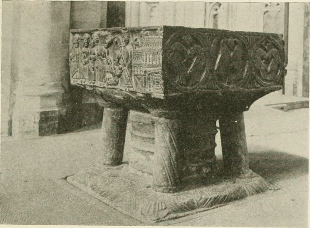 An illustration from Symbolism of animals and birds represented in English church architecture, 1913, leaf 134