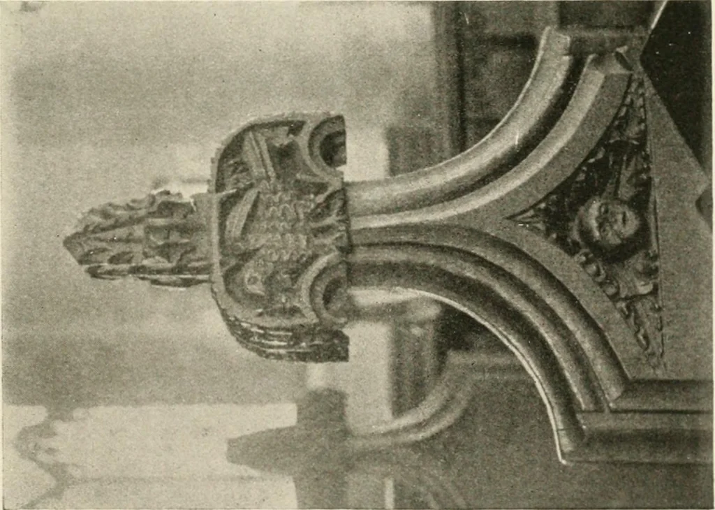 An illustration from Symbolism of animals and birds represented in English church architecture, 1913, leaf 138