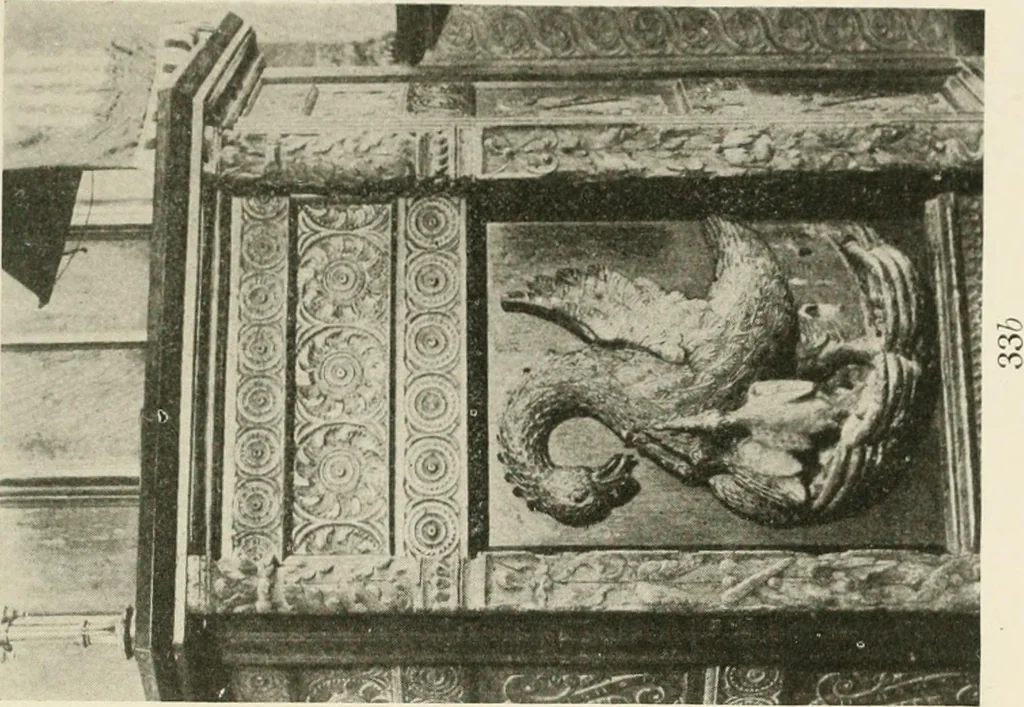 An illustration from Symbolism of animals and birds represented in English church architecture, 1913, leaf 142