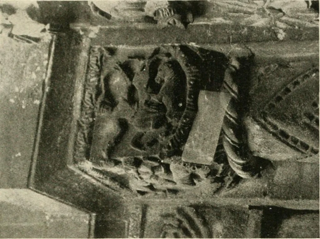 An illustration from Symbolism of animals and birds represented in English church architecture, 1913, leaf 150