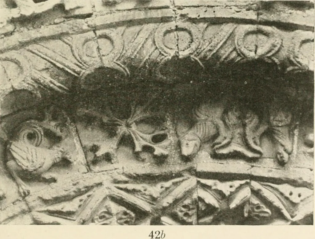 An illustration from Symbolism of animals and birds represented in English church architecture, 1913, leaf 178