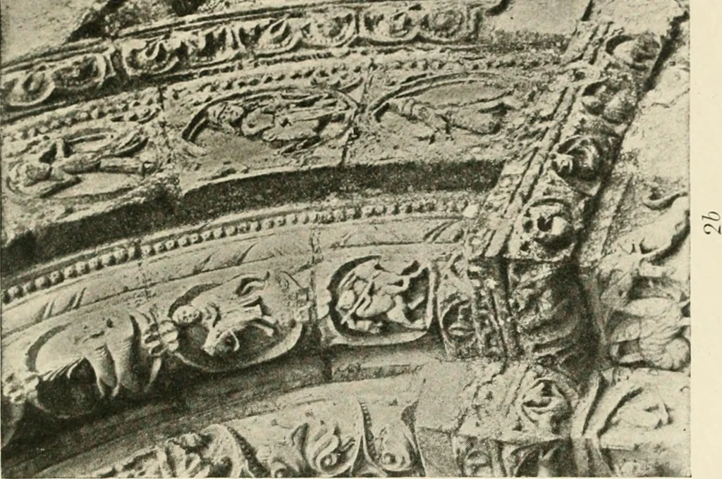 An illustration from Symbolism of animals and birds represented in English church architecture, 1913, leaf 18