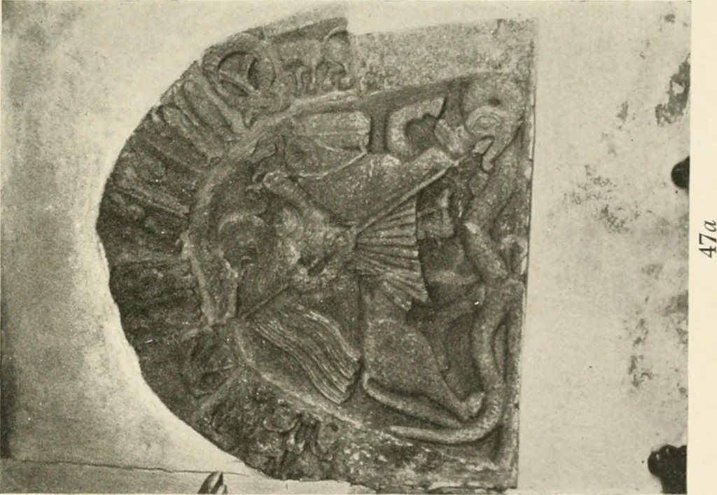 An illustration from Symbolism of animals and birds represented in English church architecture, 1913, leaf 198