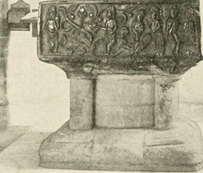 An illustration from Symbolism of animals and birds represented in English church architecture, 1913, leaf 200