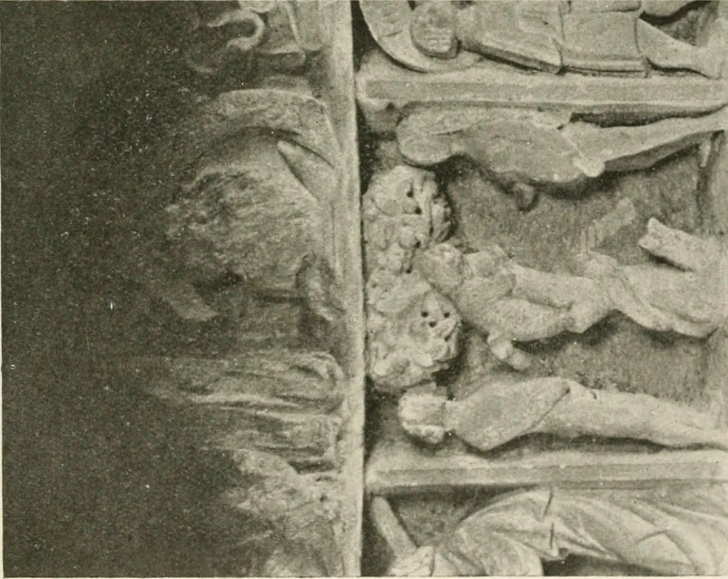 An illustration from Symbolism of animals and birds represented in English church architecture, 1913, leaf 204