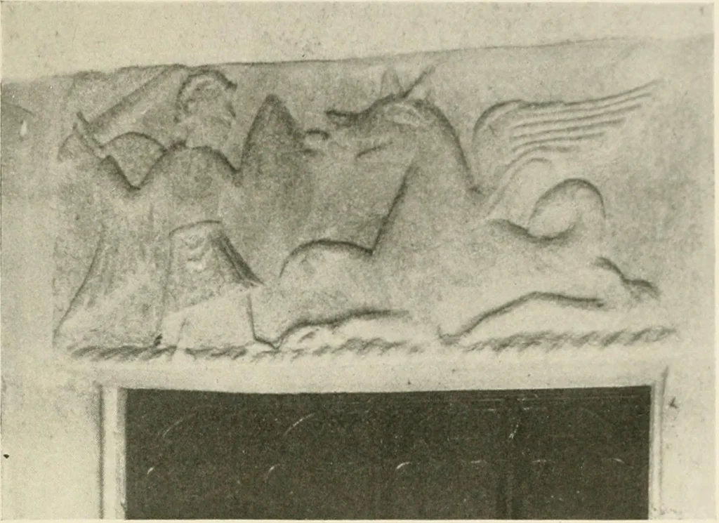 An illustration from Symbolism of animals and birds represented in English church architecture, 1913, leaf 218